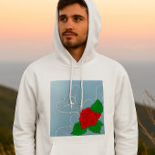Red Rose Mannen Hoodie