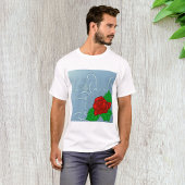 Red Rose Mannen T-Shirt