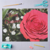 Red Rose Merry-kerstpapier Tissuepapier (Craft)