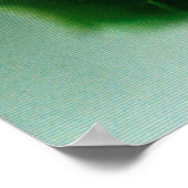 Red Rose met dauwdruppels Poster (Hoek)