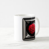 Red Rose Meta Koffiemok (Voorkant rechts)