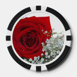 Red Rose mf 6 Pokerchips
