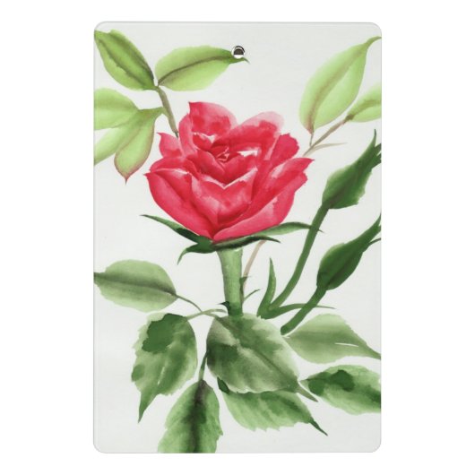 Red Rose Mini Klembord (Achterkant)