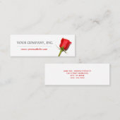 Red Rose Mini Visitekaartje (Voorkant / Achterkant)