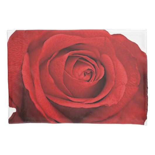 Red Rose Modern Rustic Glam Elegant Shabby Chic Kussensloop (Voorkant)