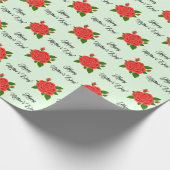 Red Rose Moederdag inpakpapier (Hoek)