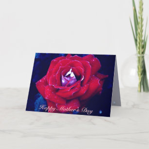 Red Rose Moederdag Kaart