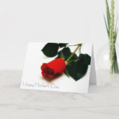 Red Rose Moederdag Kaart (Voorkant)