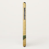  Red Rose Monogram iPhone X Hoesje (Achterkant/links)