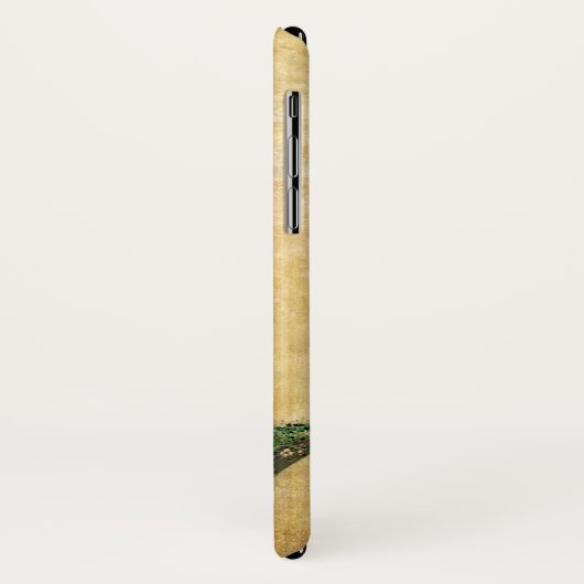  Red Rose Monogram iPhone X Hoesje (Achterkant/links)