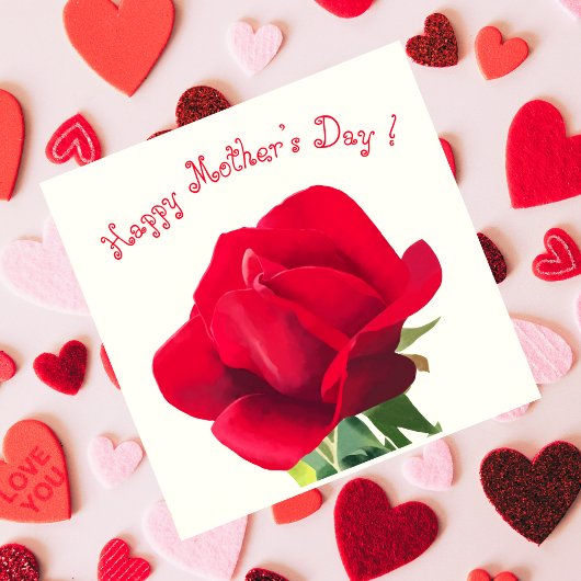 Red rose - Mother's day