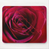 Red Rose Mousepad Persoonlijke Red Rose Mousepad Muismat (Voorkant)