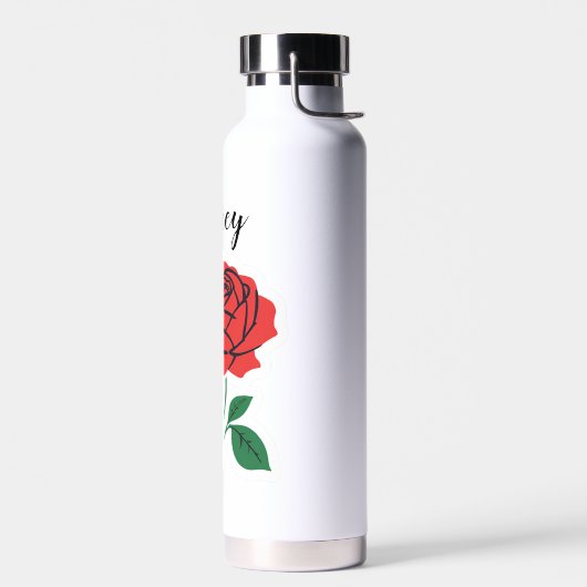 Red Rose naam Waterfles (Links)