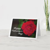 Red Rose Night Portret Kaart (Voorkant)