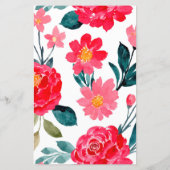 Red Rose Nursery Rhyme Quiz baby shower game (Achterkant)