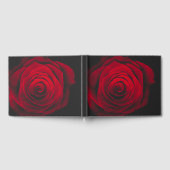 Red rose on black background vintage effect gastenboek (Volledig)