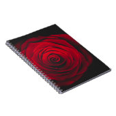 Red rose on black background vintage effect notitieboek (Rechterzijde)