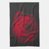 Red rose on black background vintage effect theedoek (Verticaal)