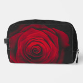 Red rose on black background vintage effect toilettasje (Voorkant)