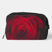 Red rose on black background vintage effect toilettasje (Achterkant)