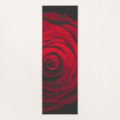 Red rose on black background vintage effect yogamat (Achterkant)