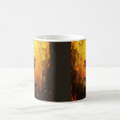 Red Rose on Gold Koffiemok (Center)