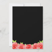 Red Rose op het Vrijgezellenfeest Stripes Derby Kaart (Achterkant)