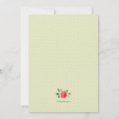 Red Rose op Limoen Derby Party Kaart (Achterkant)