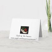 Red Rose op Piano Keys-Bravissimo! Kaart (Achterkant)