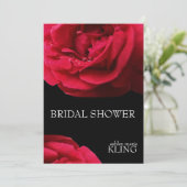 Red Rose op zwarte achtergrond Kaart (Staand voorkant)