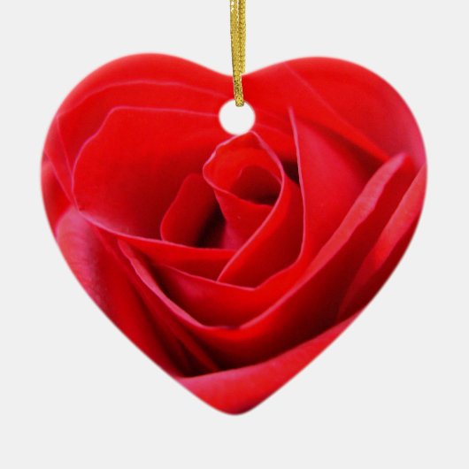 Red Rose Ornament Romantic Roos Decorations (Voorkant)