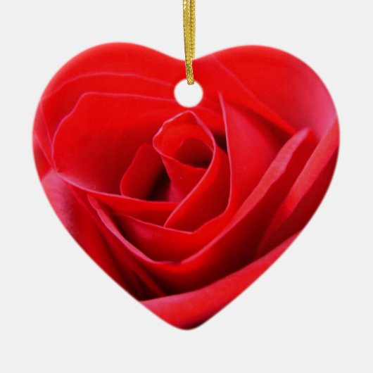 Red Rose Ornament Romantic Roos Decorations (Voorkant)