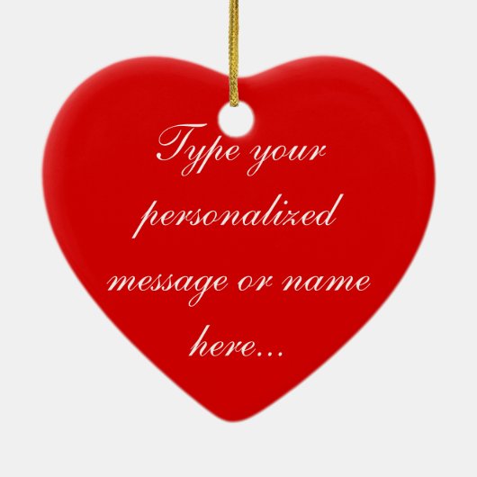 Red Rose Ornament Romantic Roos Decorations (Achterkant)