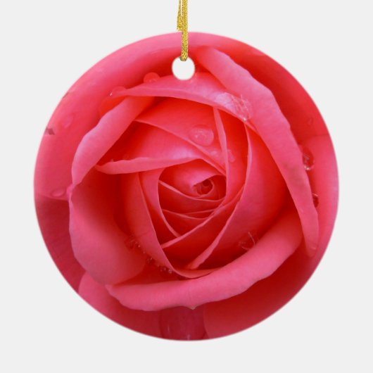 Red Rose Ornament Romantic Roos Decorations (Achterkant)