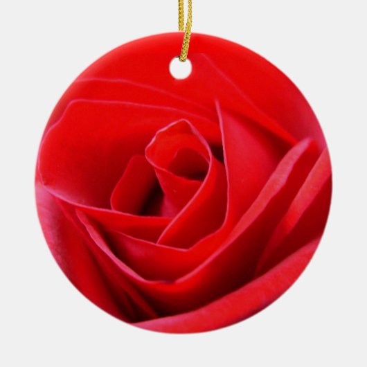 Red Rose Ornament Romantic Roos Decorations (Voorkant)