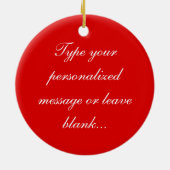 Red Rose Ornament Romantic Roos Decorations (Achterkant)