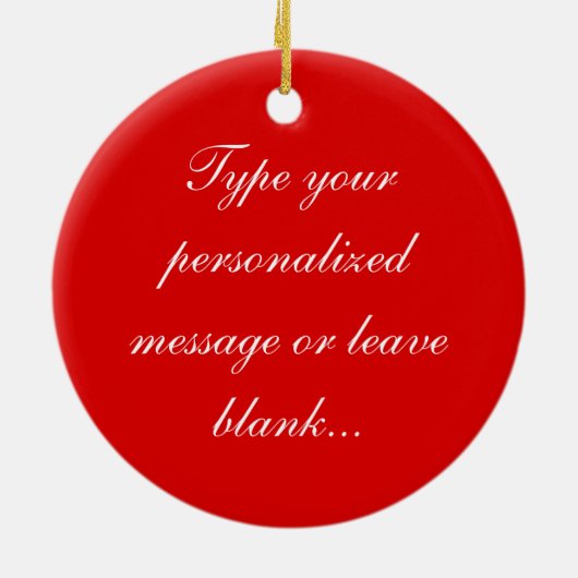 Red Rose Ornament Romantic Roos Decorations (Achterkant)