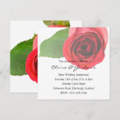 Red Rose over de uitnodiging van de Partij voor he (Voorkant / Achterkant)