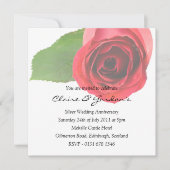 Red Rose over de uitnodiging van de Partij voor he (Voorkant)