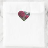 Red Rose Pair Hart Sticker (Tas)