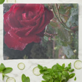 Red Rose Pair Theedoek (Gevouwen)