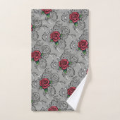 Red Rose Paisley Bad Handdoek (Handdoek)