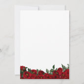 Red Rose Papel Picado Western Charro Quinceañera Kaart (Achterkant)