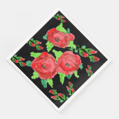 Red Rose Paper Napkins Servet (Hoek)