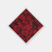 Red Rose Paper Napkins set van 50+ Servet (Hoek)