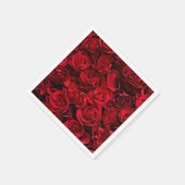Red Rose Paper Napkins set van 50+ Servet (Hoek)