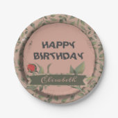 Red Rose Papieren Bordje (Voorkant)