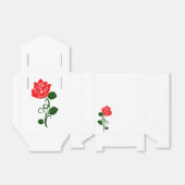 Red Rose Party Favor Bag Bedankdoosjes (Uitgevouwen)
