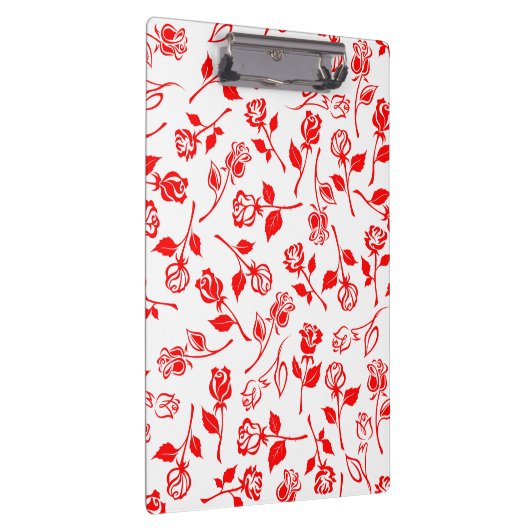 Red Rose Pattern Klembord (Rechts)
