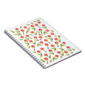 Red Rose Pattern Notitieboek (Rechterzijde)